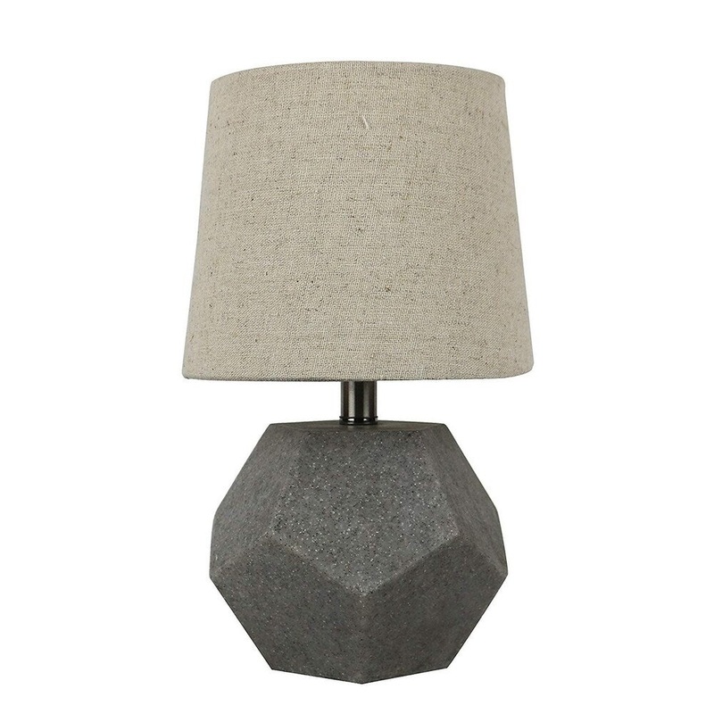 Roccio Natural Stone Accent Table Lamp, 10 inch Tall