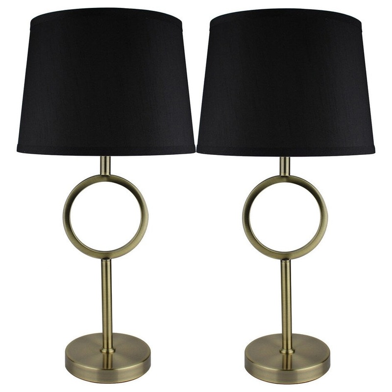 Set of 2 Madison Table Lamps, 25" Tall
