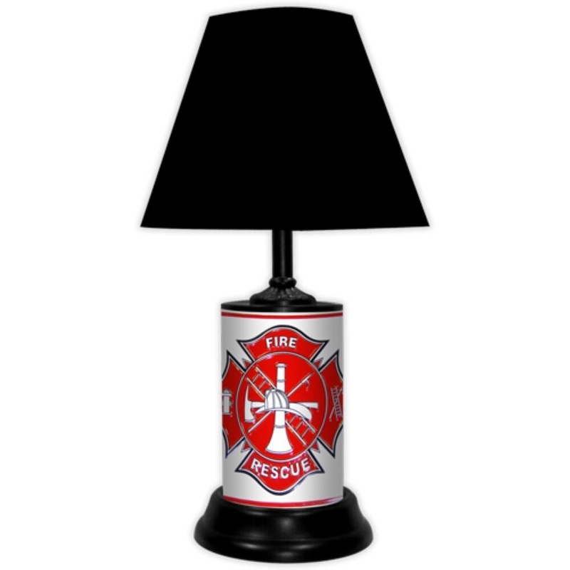 Fire Dept White Lamp-Bk - FIRE Dept White