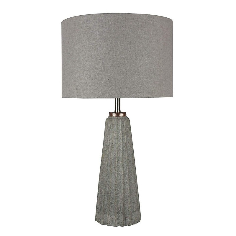 Gesso Natural Stone Table Lamp, 20 1/2-inch Tall