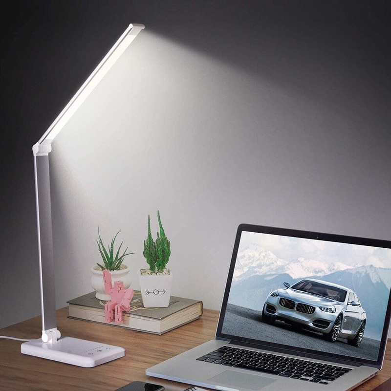 LED Desk Lamp Eye-Caring Table Lamps Adjustable Dimmable Auto Timer