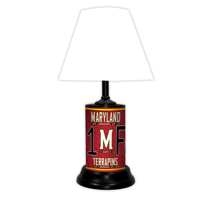 Md Terrapins Lamp-Wt - MD Terrapins