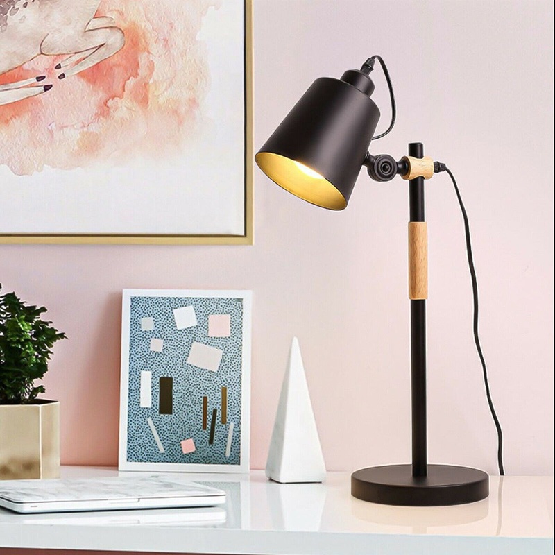 Modern Desk Lamp Adjustable Bedside Nightstand Reading Table Lamp - 21.6" H