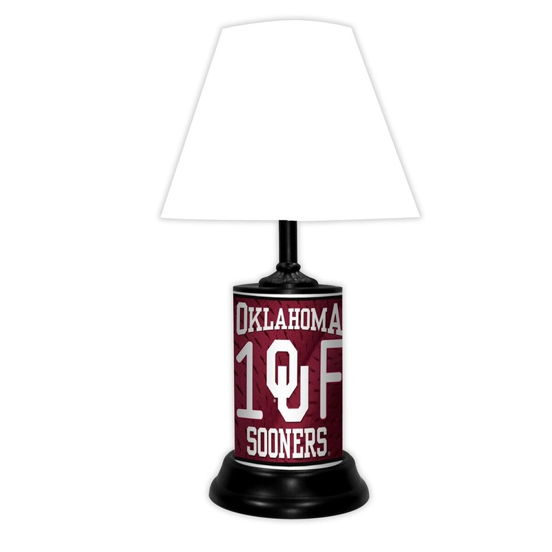 Ok Sooners Lamp-Wt - OK Sooners