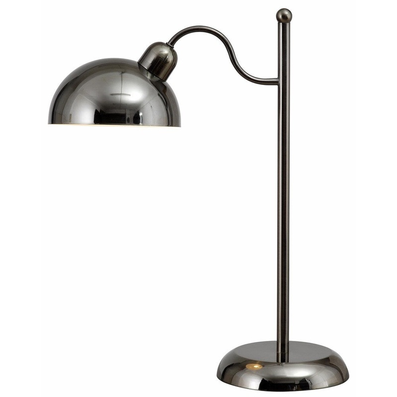 Downpour Dark Antique Brass Desk Lamp