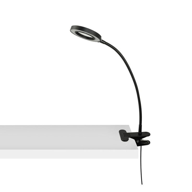 Elden Black Adjustable LED Desk Lamp Dimmable Brightness