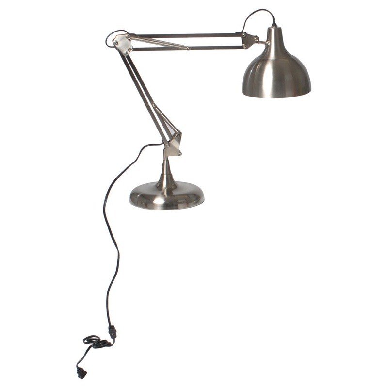Euro Style Brushed-steel Lalla Desk Lamp