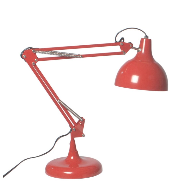 Euro Style Red Lalla Desk Lamp