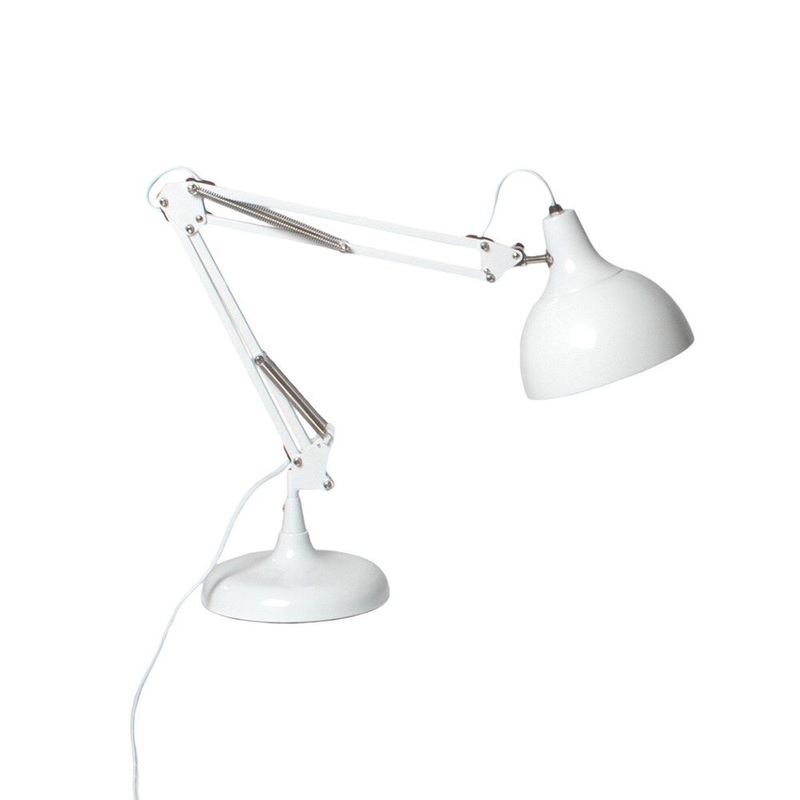 Euro Style White Lalla Desk Lamp
