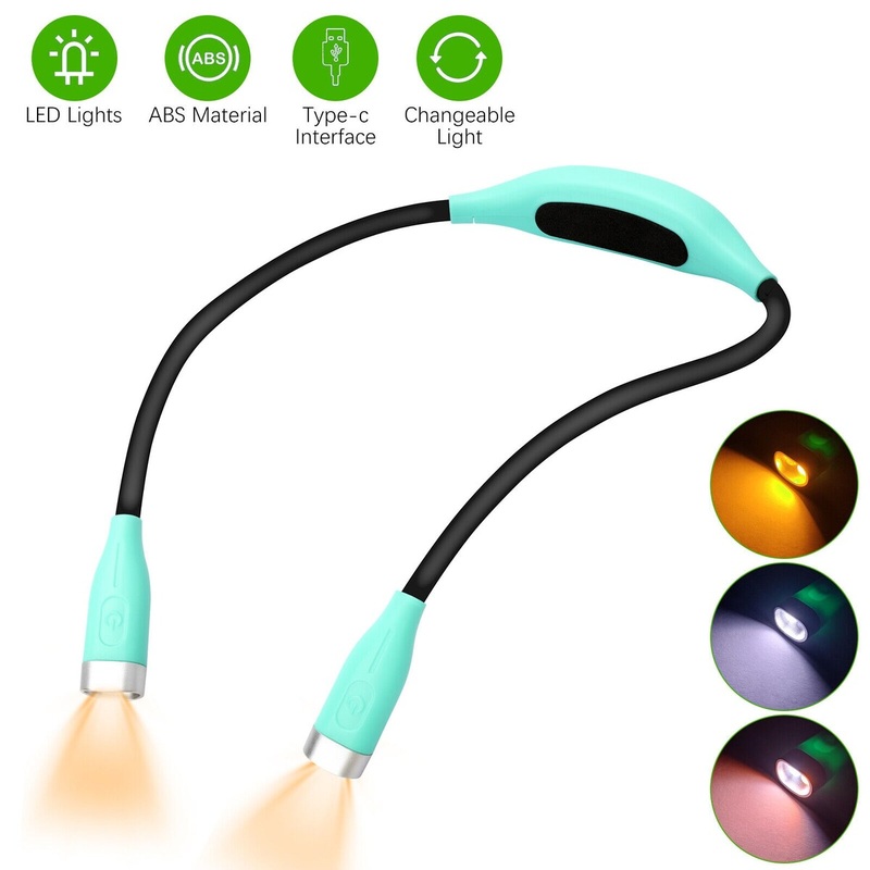 LED Neck Reading Light, Flexible USB Rechargeable