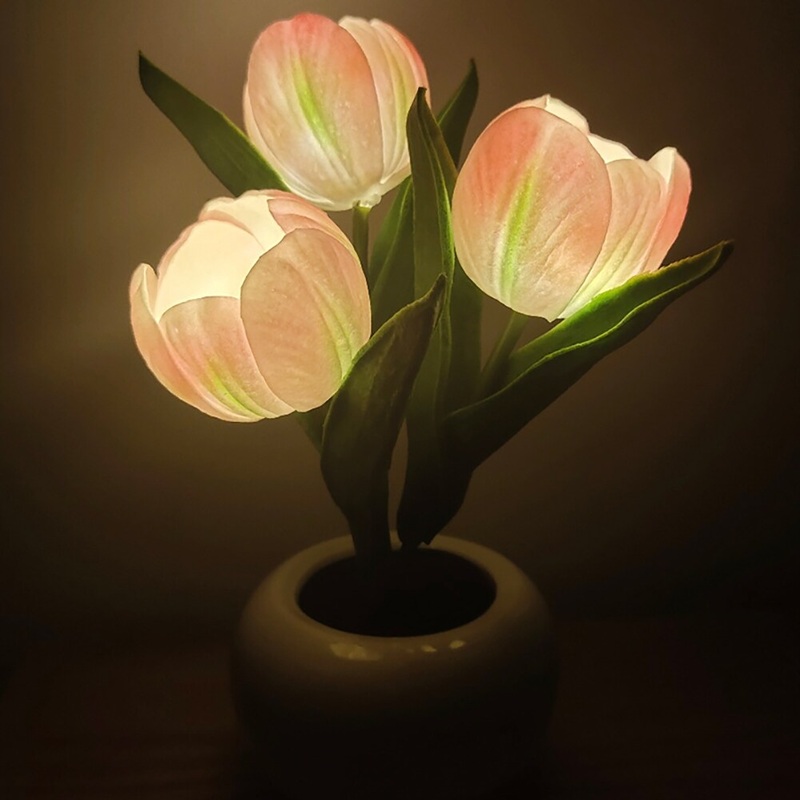 Led Simulation Tulip Night Light Ornaments