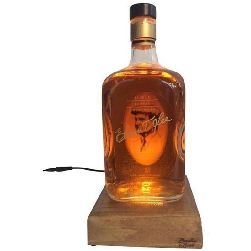 Reclaimed Bourbon & Whiskey Bottle Liquid Desk Lamp - Elmer T. Lee