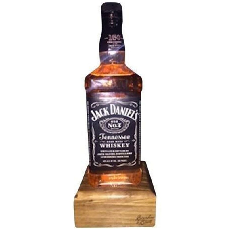 Reclaimed Bourbon & Whiskey Bottle Liquid Desk Lamp - Jack Daniel's