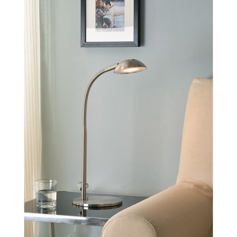 Rudi 26" LED Desk Lamp - Brushed Steel