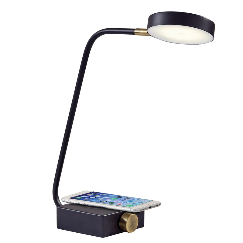 Conrad LED Desk Lamp with AdessoCharge Wireless Charging Pad