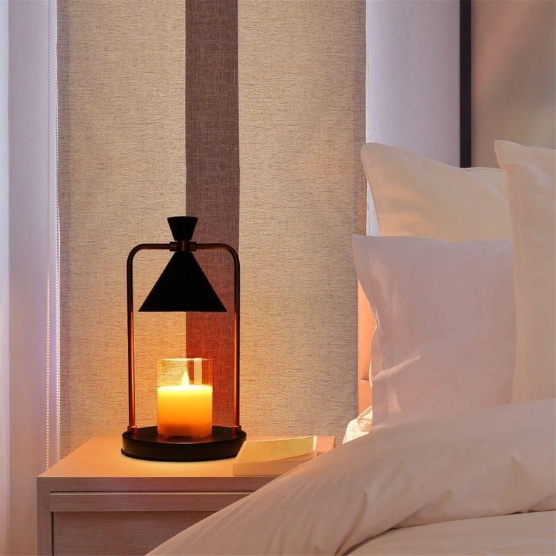 Dimmable Fragrance Candle Metal Iron Melter Lamp with 2 GU10 Bulbs