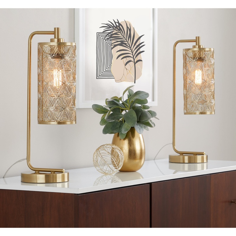 Gwen 18" Metal Task Lamp (Set of 2)