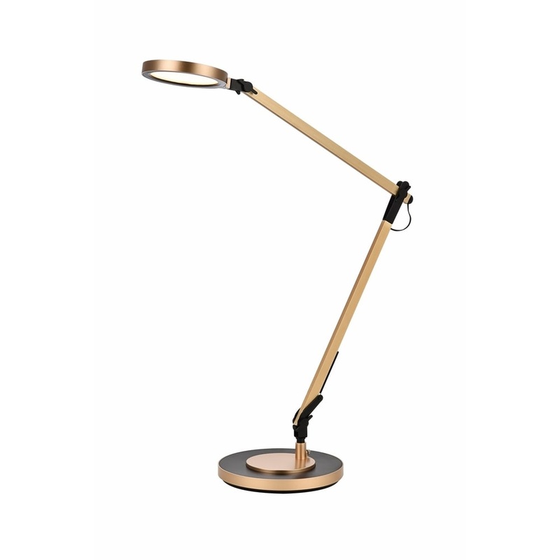 Illumen Collection 1-Light champagne gold Finish LED Desk Lamp