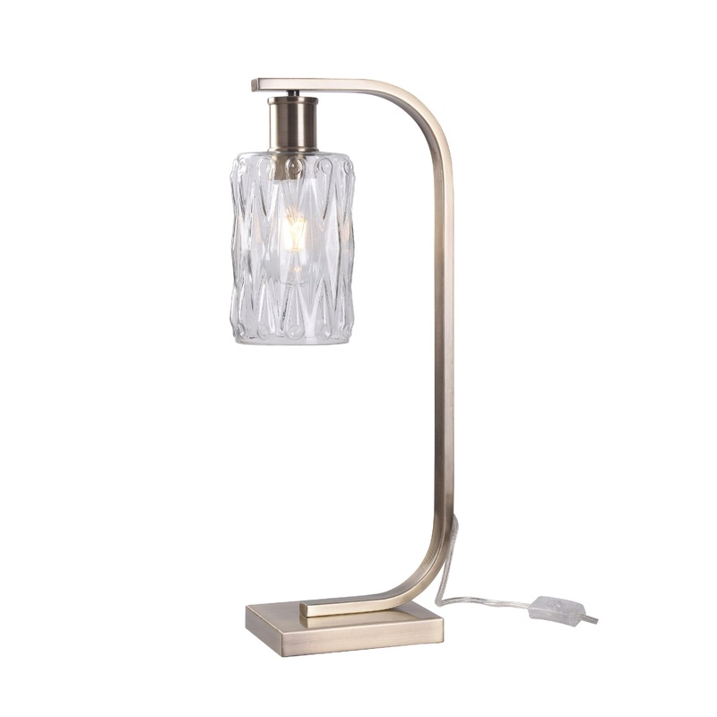Kenster Antique Brass Desk Lamp
