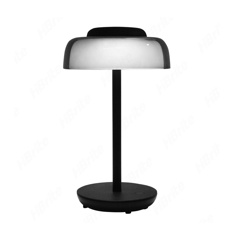 LED 12 Desk Lamp in Black - 7.1"L x 7.1"W x 12"H