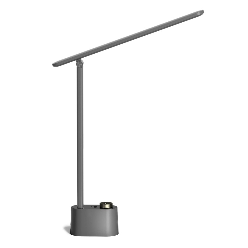LED Desk Lamp Dimmable Table Lamp with USB A+C Dual Charging Port Eye-Caring Foldable Desk Light with 3 Color Modes