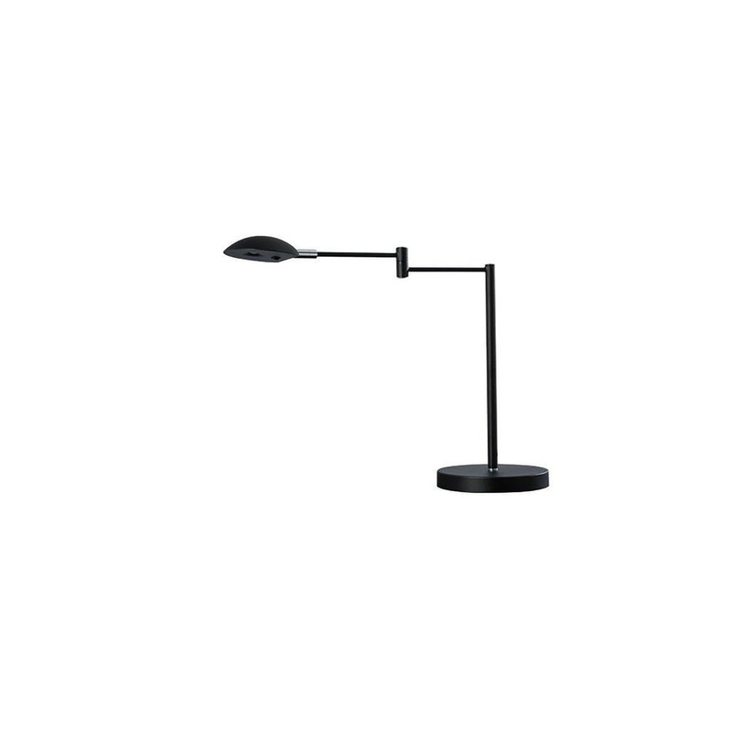 Luna LED Swing Arm Satin Metal Desk Lamp 15.75 In.