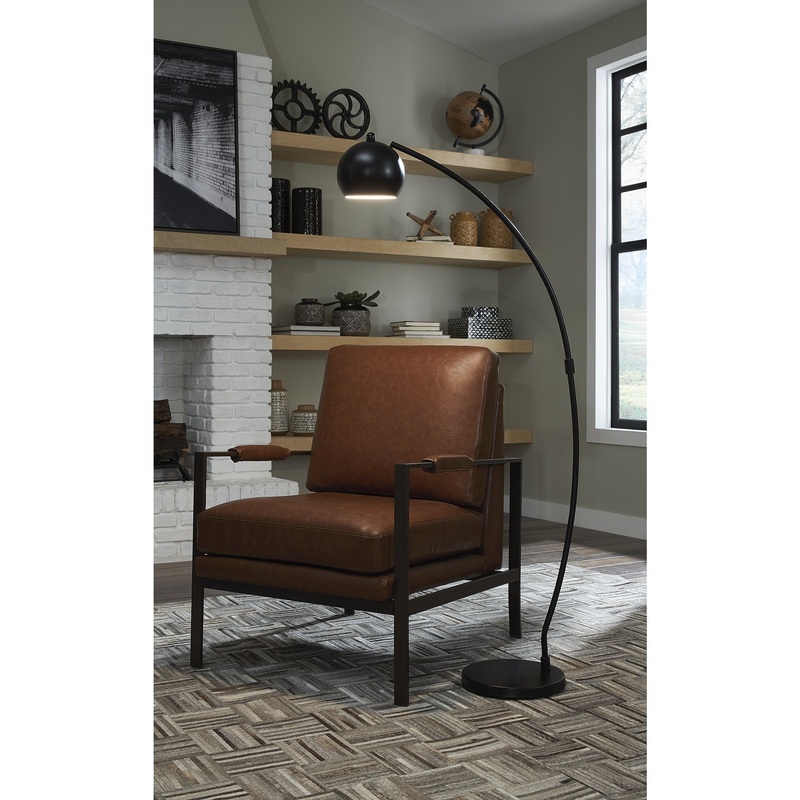 Marinel Contemporary Black Metal Desk Lamp - 14"W x 7"D x 22"H