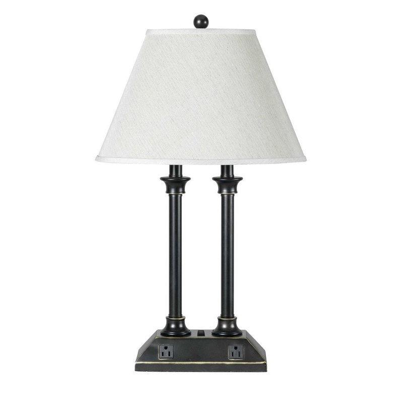 Bronze Rocker Switch Hotel Desk Lamp