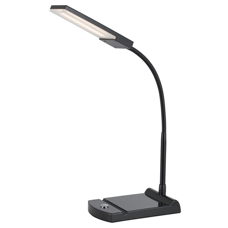 Cal Lighting LED 12-watt Gooseneck Touch Sensor Base Desk Lamp