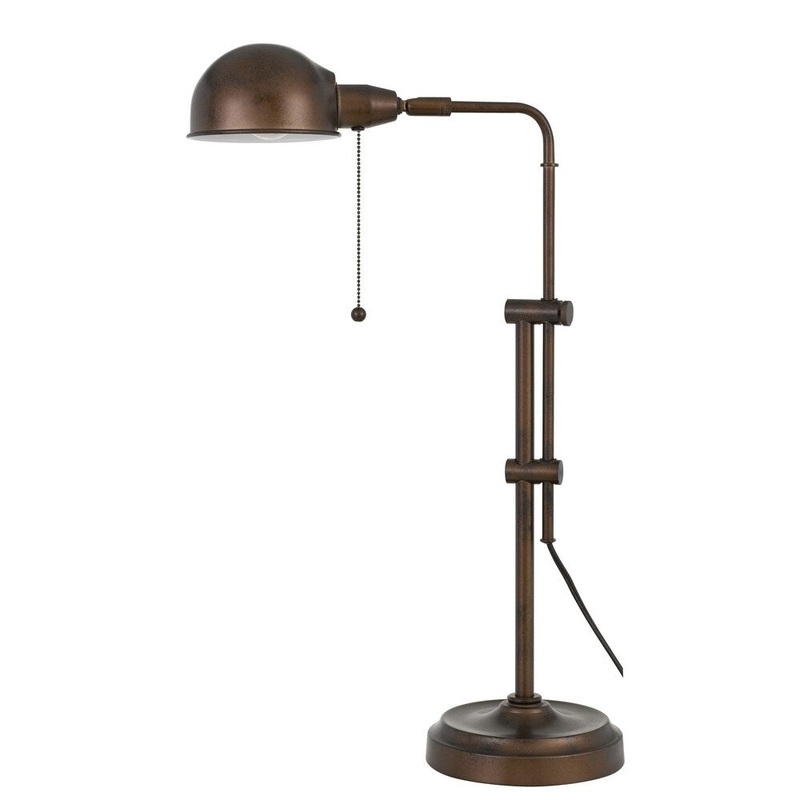 Croby Pharmacy Desk Lamp in Rust - N/A
