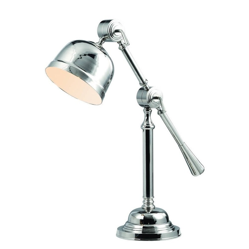 Elegant Lighting Vintage Task Collection TL1255 Table Lamp with Chrome Finish