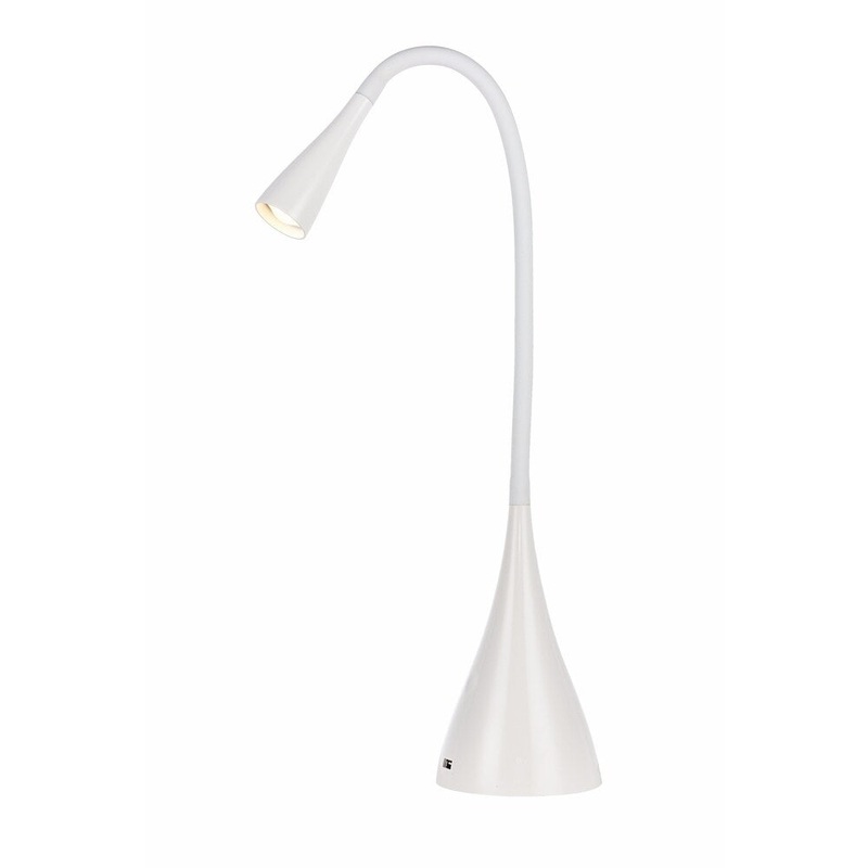 Illumen Collection 1-Light glossy white Finish LED Desk Lamp