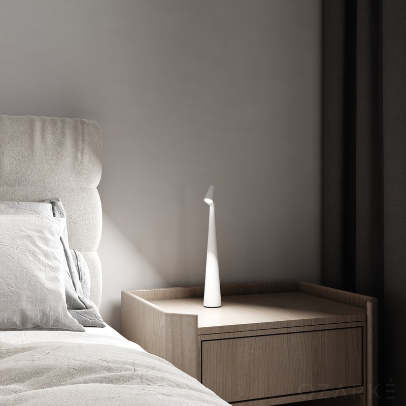 Ozarke Lumi Slim Rechargeable Lamp Cordless Battery Operated Small Wireless Desk Lamp Warm 3000K