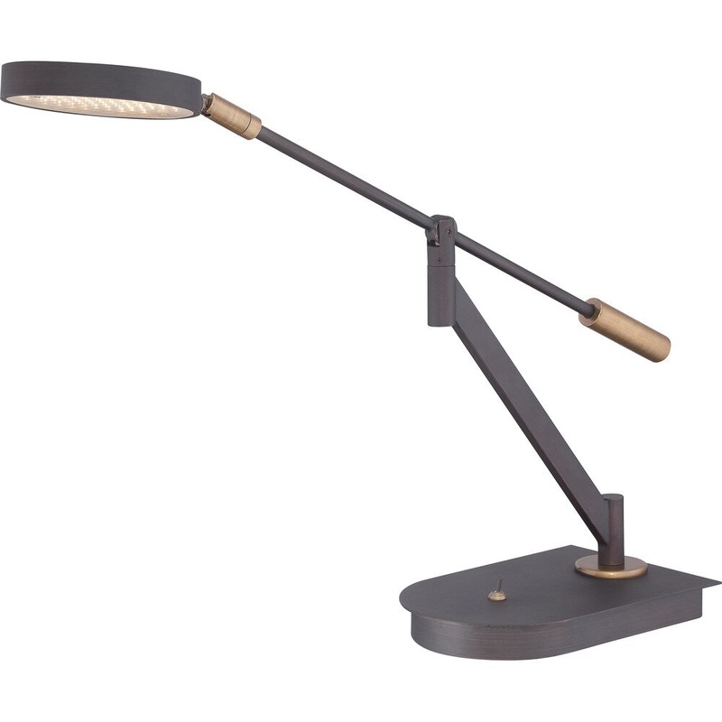 Quoizel Portable Lamp Meara Oil Rubbed Bronze Finish Table Task Lamp