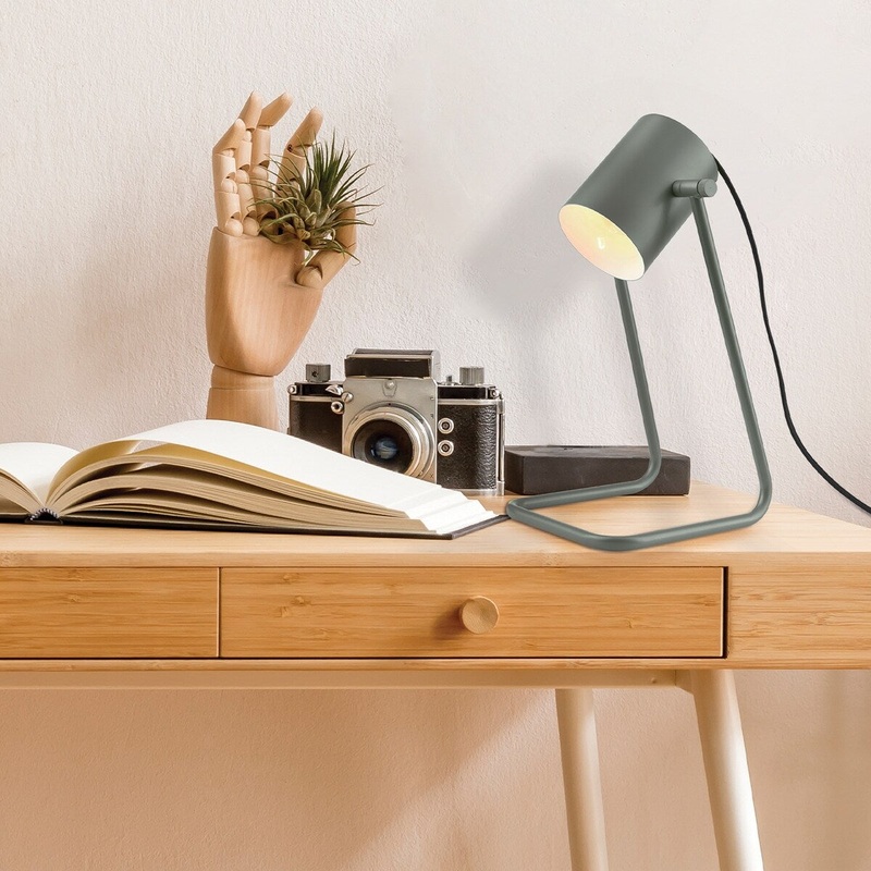 Sahara 14" Matte Green Swing Shade Desk Lamp - one size
