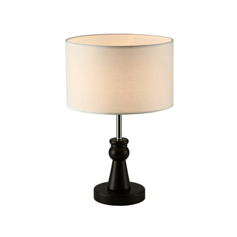 Cedar Hill 15" Dark Bronze Table Lamp with Wood Base - 15