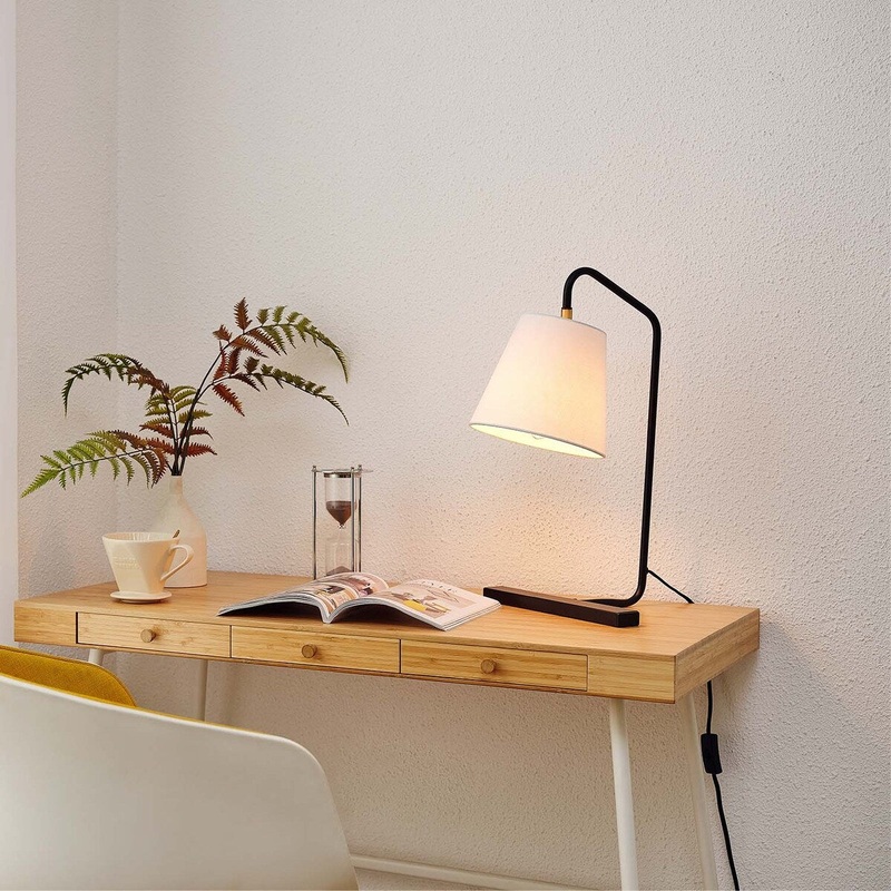 Charvi 20" Dark Bronze Desk Lamp with Brass Pivot Joint - one size