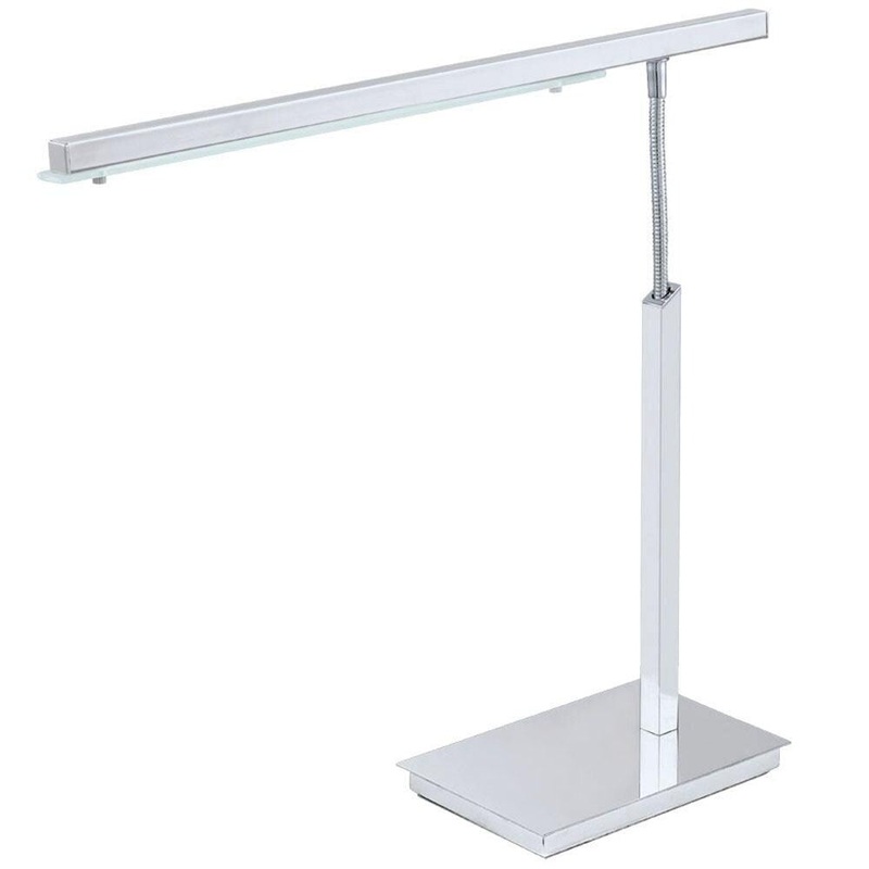 Eglo Pan LED Desk Lamp with Chrome Finish