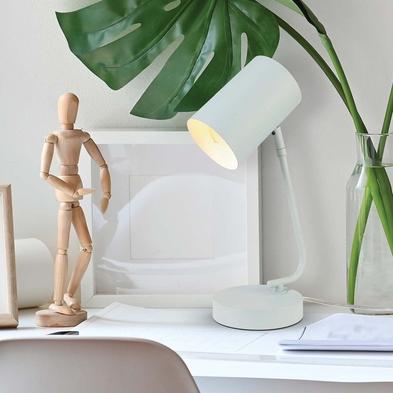 Jordan 15" Matte Light Blue Desk Lamp - one size