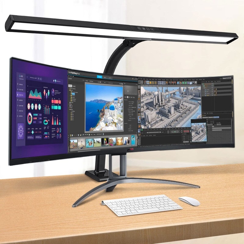 LED Desk Lamp, Architect Clamp Task Table Lamp, 20W Super Bright