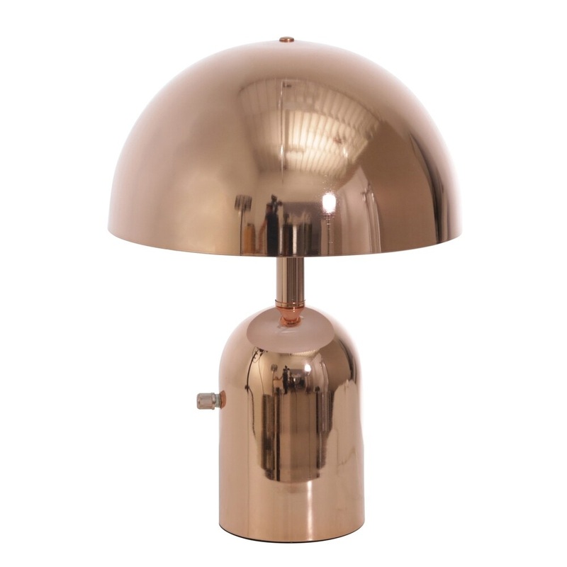 Metal 16.25" Task Lamp, Rosegold