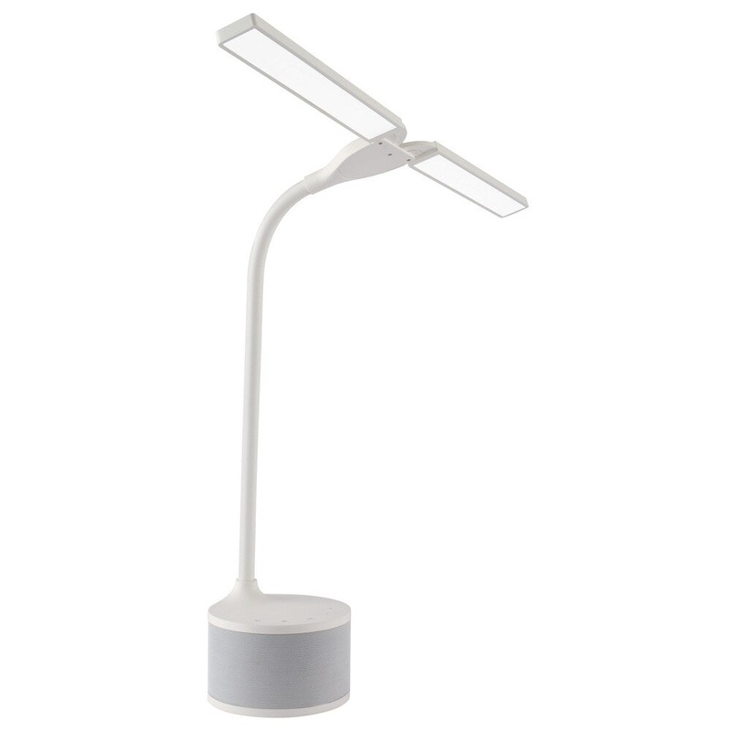 OttLite Dual Shade LED Lamp with Bluetooth Speaker & USB