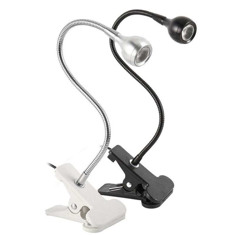 Clip On USB Reading Light for Bed or Desk