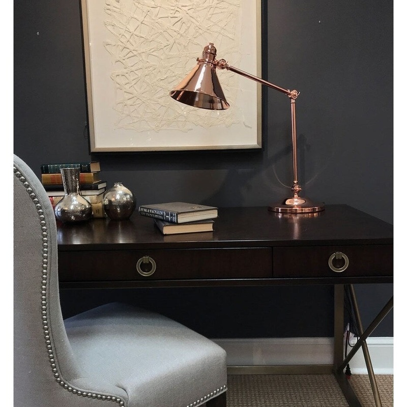 Retro Table Desk Lamp Copper By Lucas McKearn Industrial