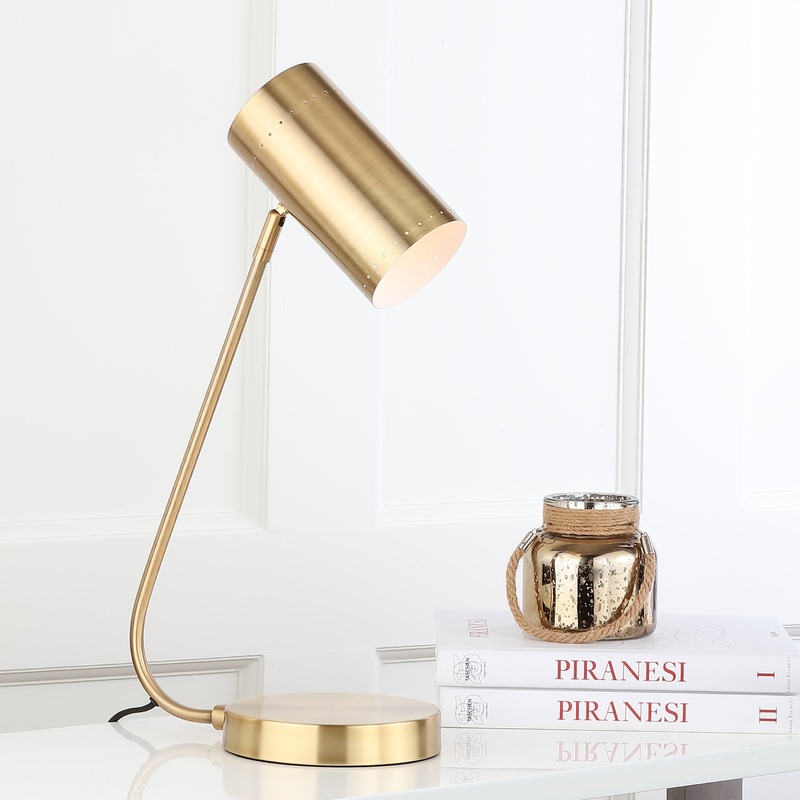 SAFAVIEH Lighting 23-inch Contemporary Crane Task LED Table Lamp. - 13"W x 7"D x 23"H
