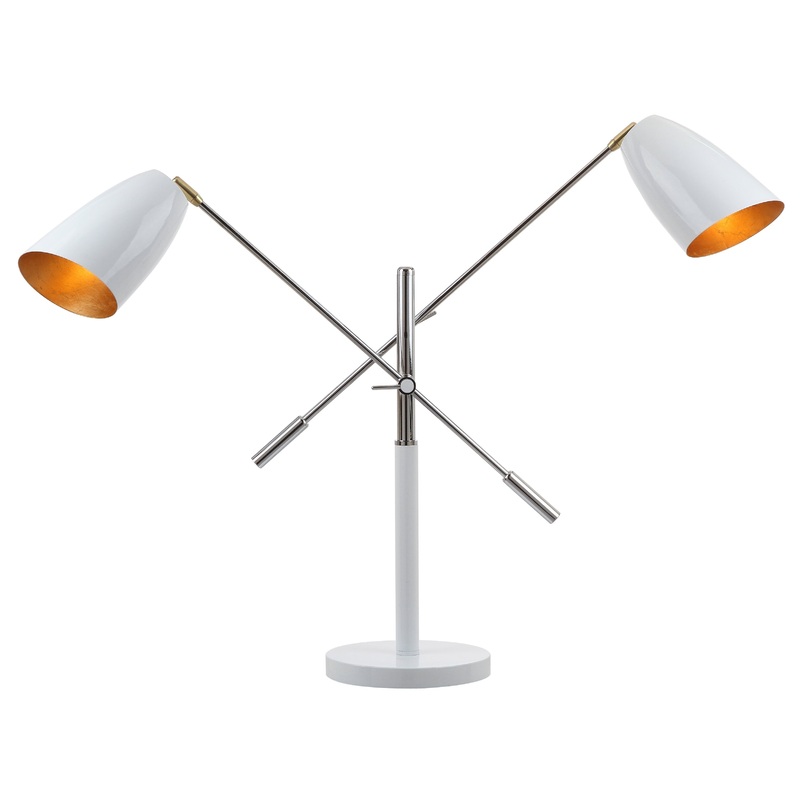 SAFAVIEH Lighting 32-inch Mavis Adjustable Task Table Lamp - 36"W x 9"D x 32"H