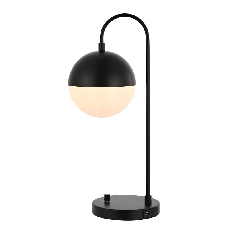 SAFAVIEH Lighting Laurenza 21-inch Mid-Century Brass Gold Led Task Table Lamp