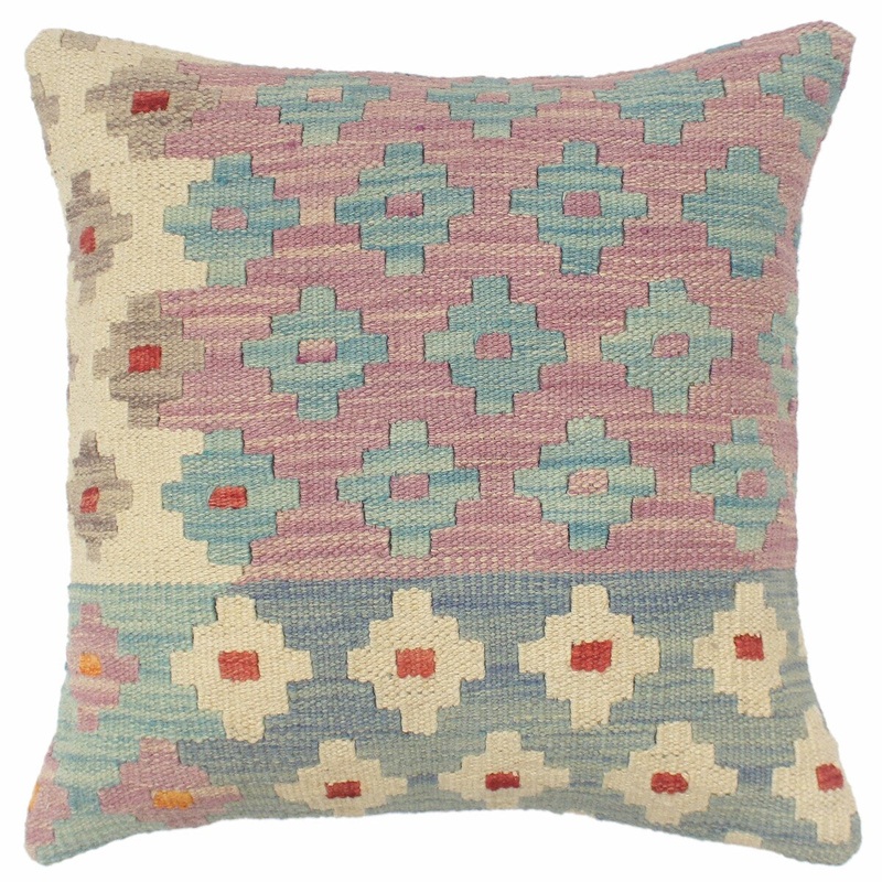 Bohemian Turkish Chadwick Hand Woven Kilim Pillow