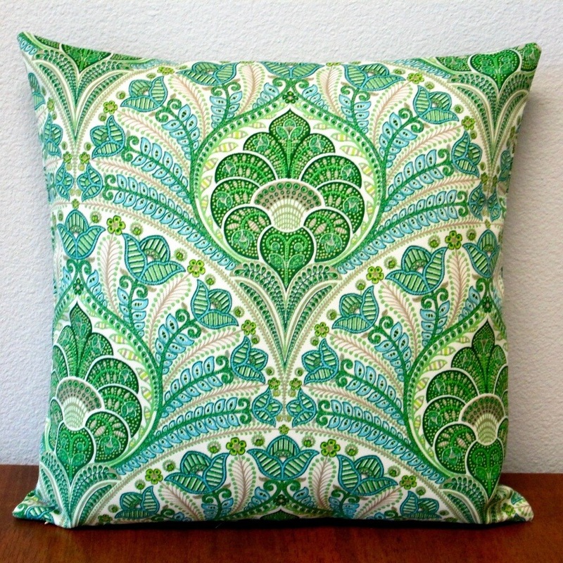 Artisan Pillows Outdoor 18-inch Green Beach Riptide Modern Geometric Coastal Throw Pillow Cover (Set of 2)