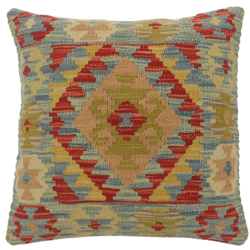 Bohemian Turkish Boyle Hand Woven Kilim Pillow